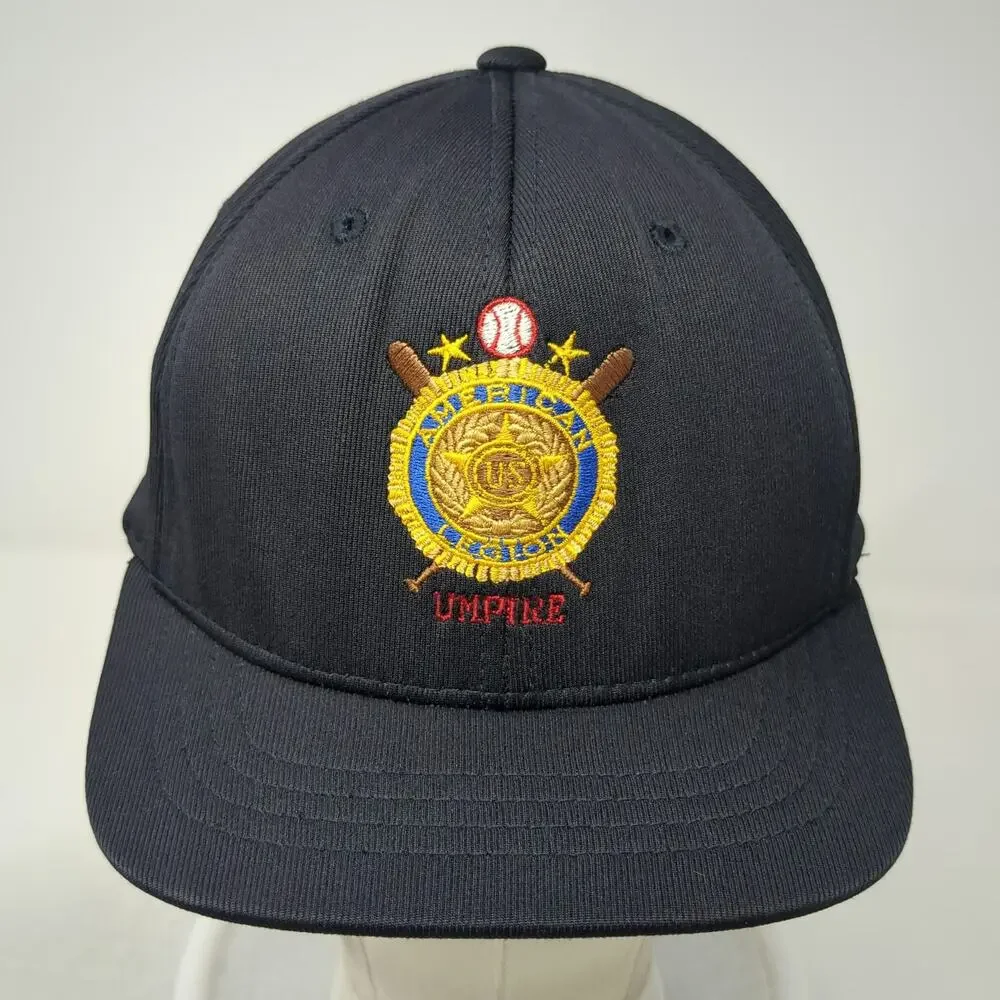 Richardson Baseball Cap Black One Size American Legion Umpire Fitted Hat